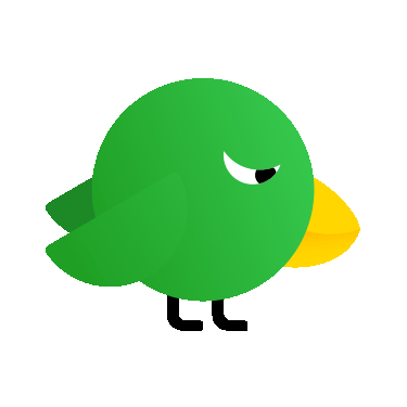Leeto bird with a coin